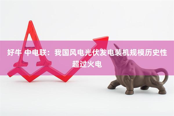 好牛 中电联：我国风电光伏发电装机规模历史性超过火电